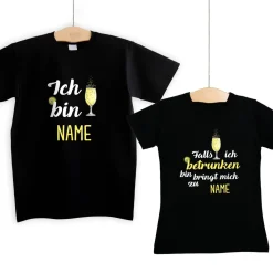 Partner-Shirts Secco - Falls ich betrunken bin, bringt mich zu...