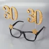 Party-Brille mit goldenen Zahlen - 30