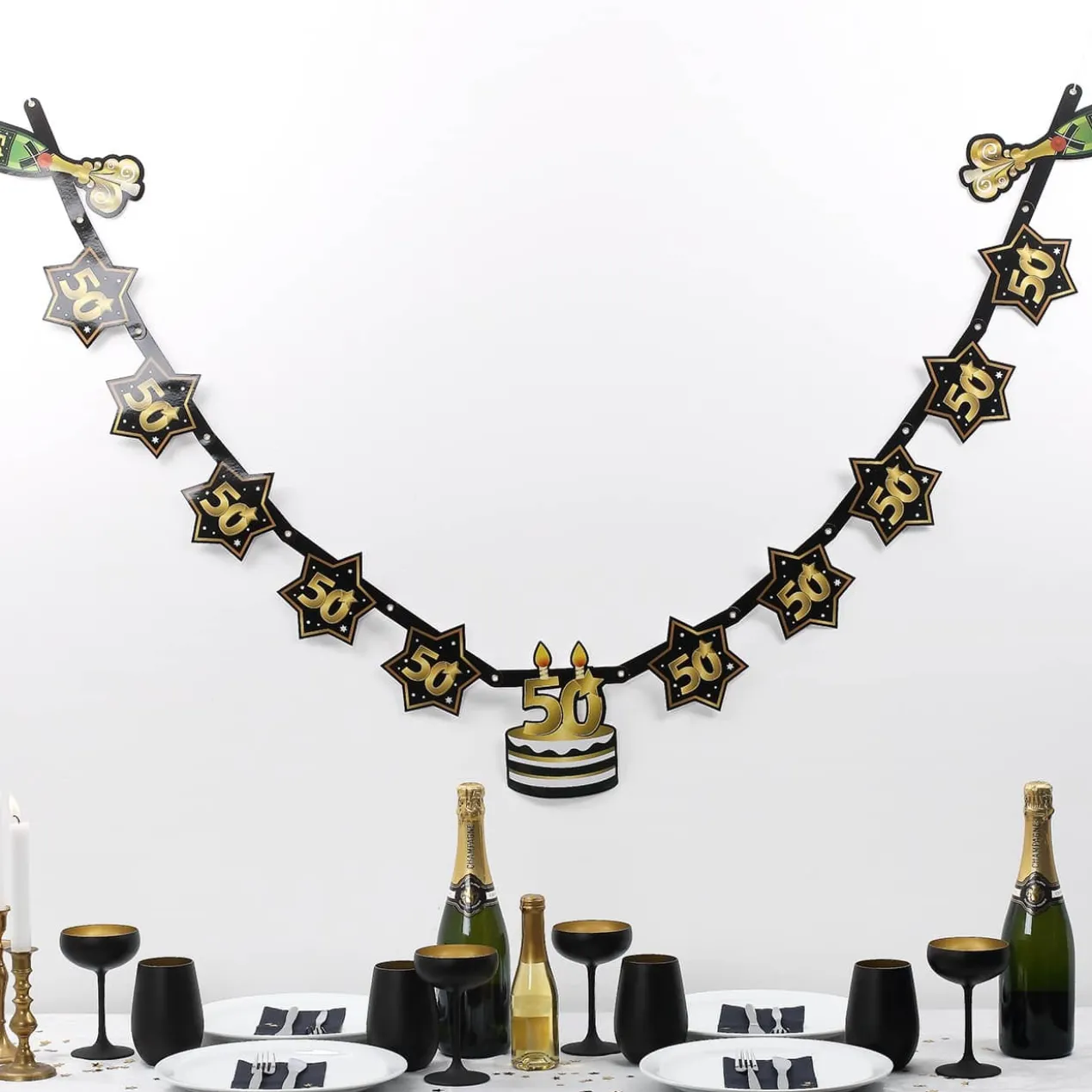 Party Girlande zum 50. Geburtstag - Star