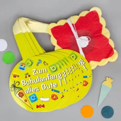 Party Girlande zum Schulanfang | Dekoration für Einschulung
