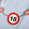 Partykette Verkehrszeichen 18