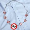 Partykette Verkehrszeichen 50