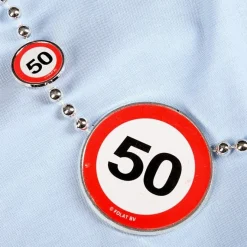 Partykette Verkehrszeichen 50