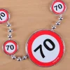 Partykette Verkehrszeichen 70