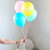 8 pastellfarbene Luftballons Happy Birthday