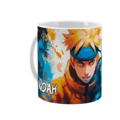 Persönliche Anime-Tasse mit Lieblingsfigur und Wunschname