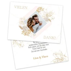 Persönliche Danksagungskarte zur Hochzeit