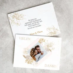 Persönliche Danksagungskarte zur Hochzeit