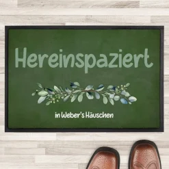 Persönliche Eukalyptus-Fußmatte mit Ihrem Text - 2 Größen auswählbar