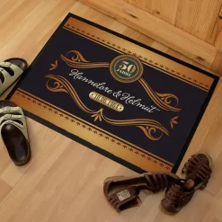 Persönliche Fußmatte zur Goldenen Hochzeit