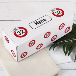Persönliche Geschenkverpackung Verkehrszeichen
