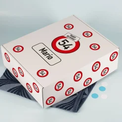 Persönliche Geschenkverpackung Verkehrszeichen
