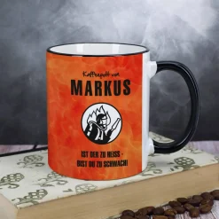 Persönliche Kaffeetasse für den Feuerwehrmann