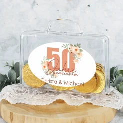Persönlicher Geldkoffer zur Goldenen Hochzeit