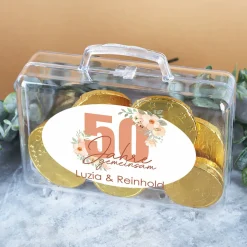Persönlicher Geldkoffer zur Goldenen Hochzeit
