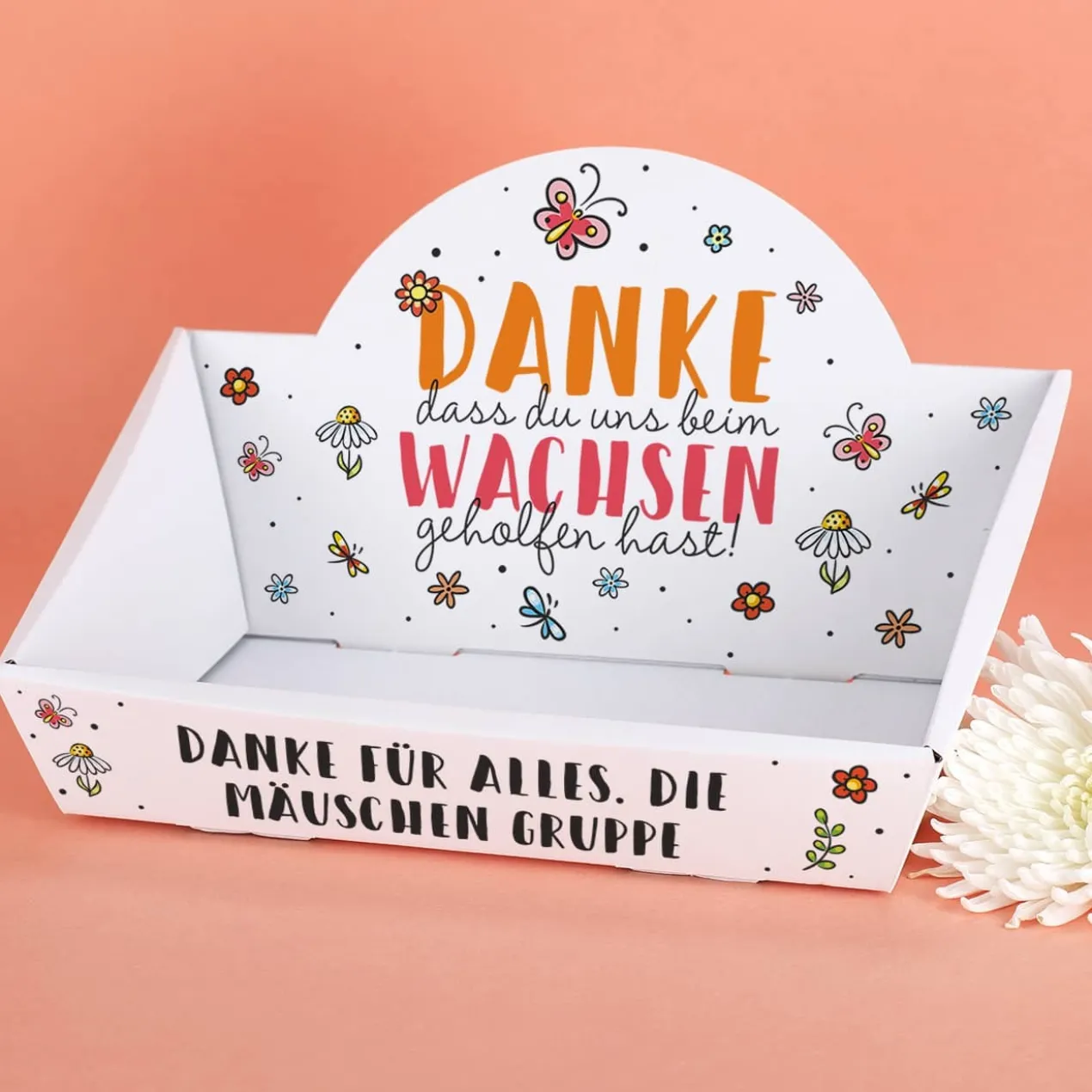 Persönlicher Geschenkkorb für Erzieher oder Lehrer