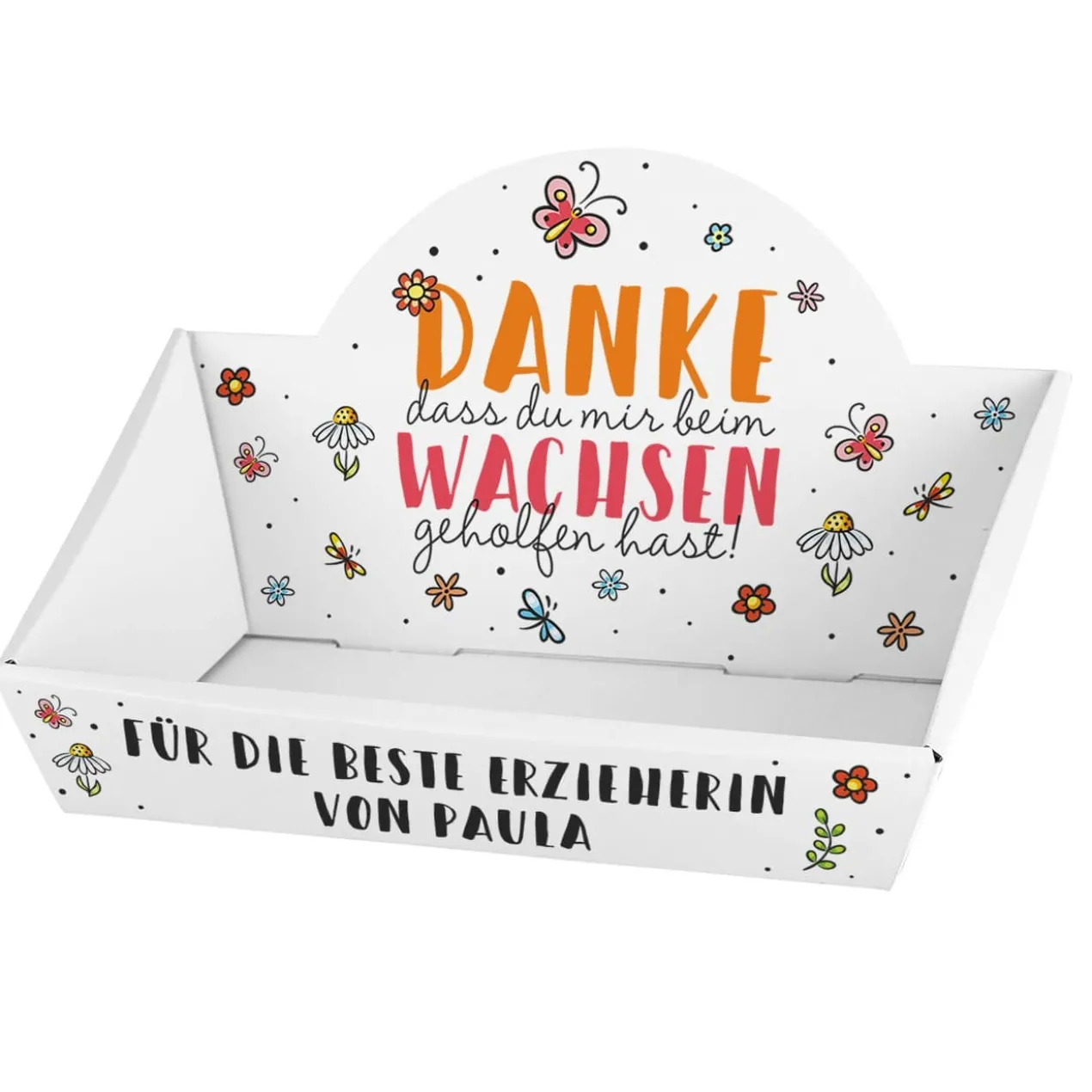 Persönlicher Geschenkkorb für Erzieher oder Lehrer