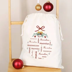 Persönlicher Nikolaussack - Weihnachtssack mit Name bedruckt