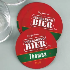 Persönlicher Untersetzer für das Feierabendbier