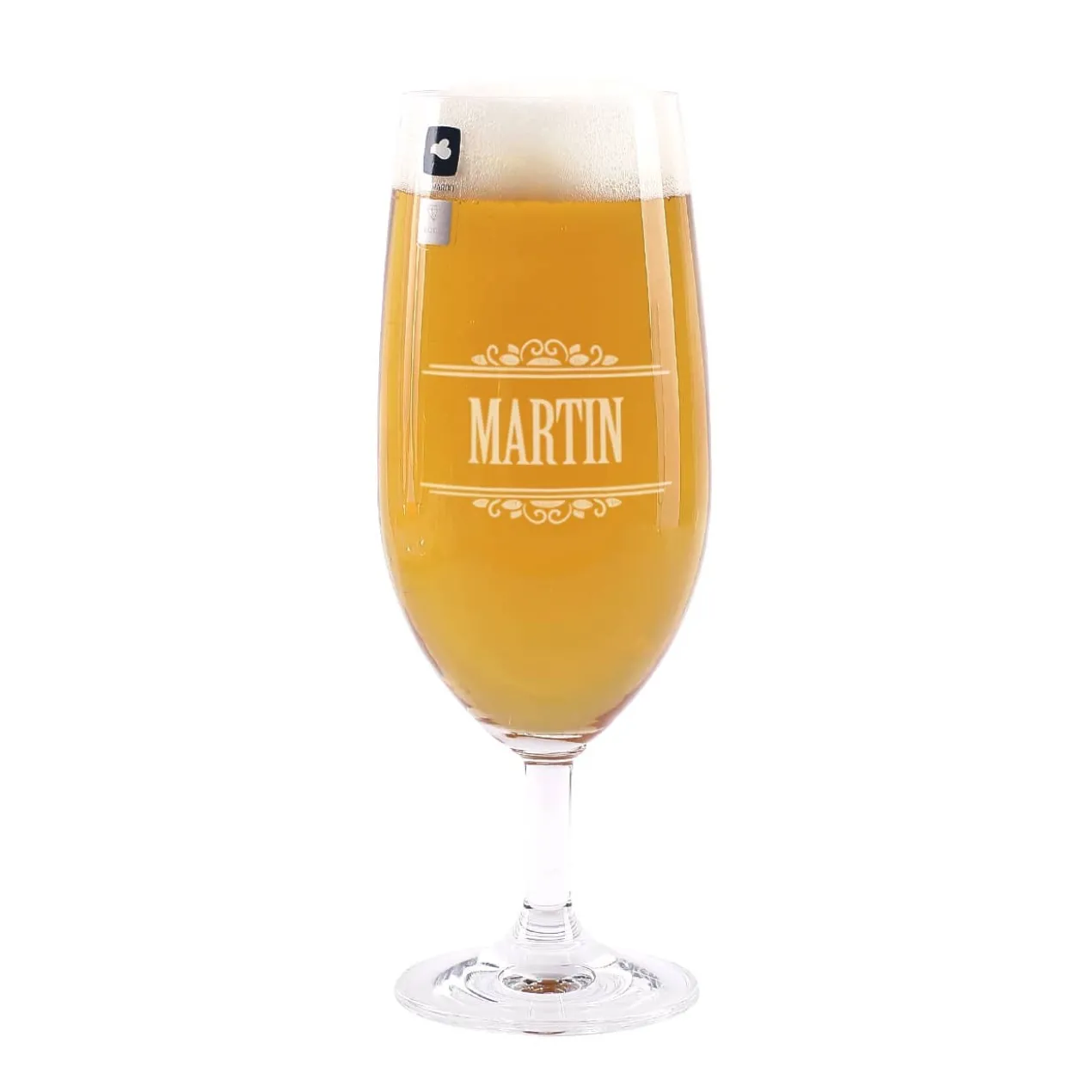Persönliches Bierglas mit Ihrem Namen eingraviert