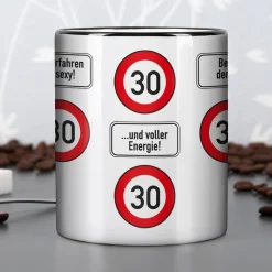Persönliche Tasse - Achtung 30