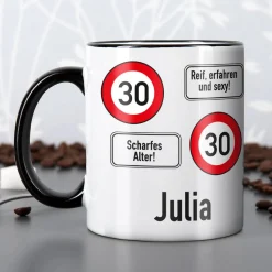 Persönliche Tasse - Achtung 30