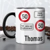 Persönliche Tasse - Achtung 50