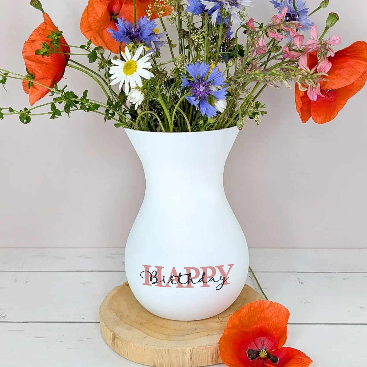 Personalisierbare Ritzenhoff Vase zum Muttertag mit Wunschtext | 3 Farben zur Auswahl