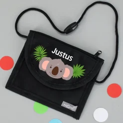 Personalisierbarer Koala Brustbeutel mit Name | Geschenk für Jungen | Farbauswahl