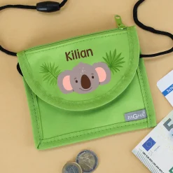 Personalisierbarer Koala Brustbeutel mit Name | Geschenk für Jungen | Farbauswahl