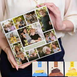 Personalisierbarer Kuchen mit 10 Fotos und Wunschtext | 3 Geschmacksrichtungen
