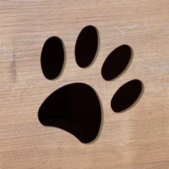 Personalisierbares clipfritz Katzenhaus mit Futterstation | Holz Haus mit Name für Katzen