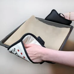 Personalisierbares 2er Set Topflappen mit Grifftasche & Silikonrückseite | Sterne Küche