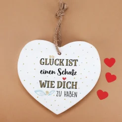 Personalisierbares Holzherz – Geschenk mit Wunschtext für besondere Menschen