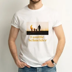 Personalisierbares T-Shirt für Männer mit Foto & Text | Weiß