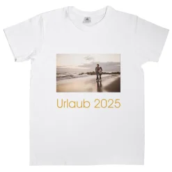 Personalisierbares T-Shirt für Männer mit Foto & Text | Weiß