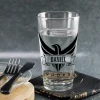 Personalisierbares Vodka-Glas mit Adler-Motiv & Name | Geschenk für Cocktail-Liebhaber