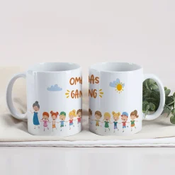 Personalisierbare Tasse für Familien, Erzieher & Lieblingsmenschen mit bis zu 10 Kindern | Gang