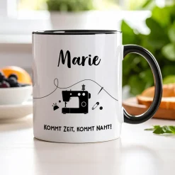 Personalisierbare Tasse mit Hobby-Motiven | Schriftart und Motiv wählbar
