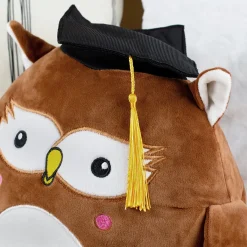 Personalisierte Abi-Eule mit Doktorhut | Kuscheltier zum Abitur & Schulabschluss mit Wunschtext
