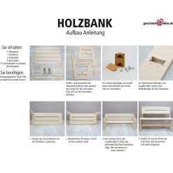 Personalisierte Bank zur Hochzeit mit Turteltaubenmotiv und Namen
