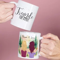 Personalisierte Beste Freundinnen Tasse als einzigartiges Geschenk