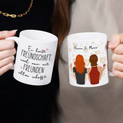 Personalisierte Beste Freundinnen Tasse als einzigartiges Geschenk