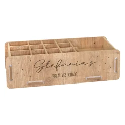 Personalisierte clipfritz Stiftebox aus Holz mit Name | Schreibtisch Organizer als Geschenk
