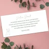 Personalisierte Dankeskarte zur Hochzeit mit Foto & Wunschtext | Blumenmotive DIN lang mit Umschlag