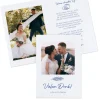 Personalisierte Dankeskarte zur Hochzeit als Klappkarte mit Fotos & mediterranem Motiv | Danksagung