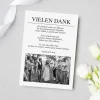 Personalisierte Danksagung zur Hochzeit im Zeitungsstil mit Foto & Wunschtext | Wedding Times Karte