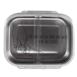Personalisierte Edelstahl Brotdose für Mamas & Papas | Lunchbox zum Muttertag, Vatertag