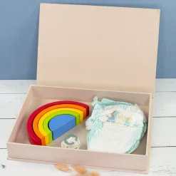 Personalisierte Erinnerungsbox Happy Days | Handgearbeitet Fotobox in Buchform für Hochzeit & Familie