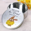 Personalisierte Gebäckdose zu Ostern aus Metall mit Wunschtext | Keksdose & Geschenkbox mit Hasenmotiv